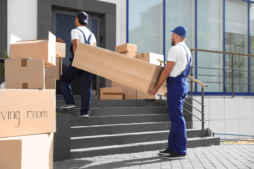 Professional Movers Handling Furniture